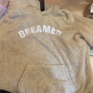 Cozy Tan Sherpa Hoodie